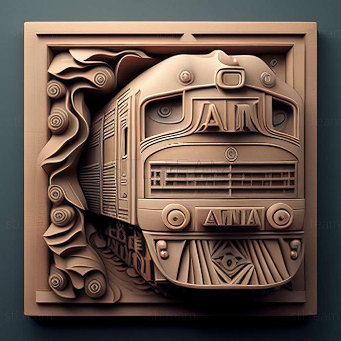 3D model A Train 8 game (STL)